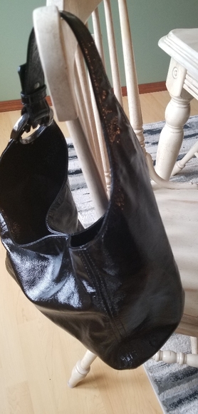 black leather patton Michael Kors